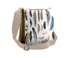 Bird Body Feathers Set Messenger Bag