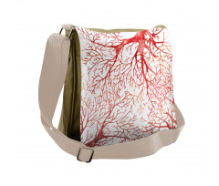 Watercolor Branchs Fall Messenger Bag