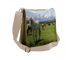 Horses Messenger Bag