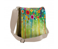 Abstract Art Dandelion Messenger Bag