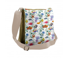 Watercolor Underwater Messenger Bag