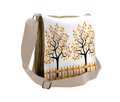 Fall Autumn Trees Messenger Bag