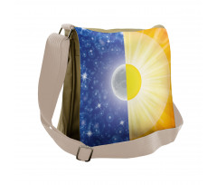 Sun Beams Sky Stars Messenger Bag