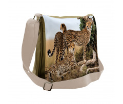Safari Animal Cheetahs Messenger Bag