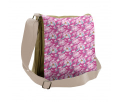 Peony Romantic Flower Messenger Bag