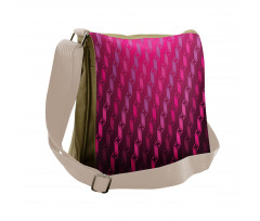 Abstract Striped Art Messenger Bag