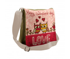 Owls Love Heart Messenger Bag