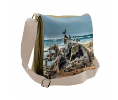 Driftwood Shore Seagull Messenger Bag