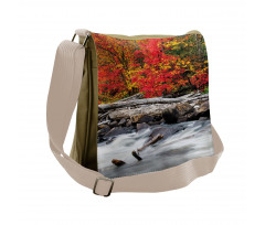 Fall Forest Driftwood Messenger Bag