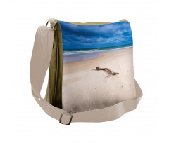 Deserted Sandy Beach Messenger Bag