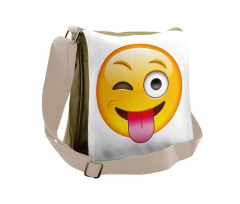 Cartoon Romantic Smiley Messenger Bag