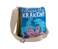 Kraken Motivation Words Messenger Bag
