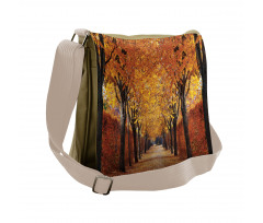 Pathway in the Woods Messenger Bag