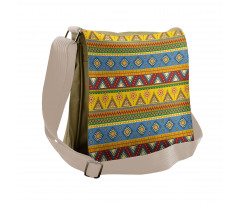 Folk Motif Mexican Sun Messenger Bag