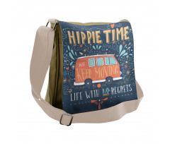 Hippie Words Messenger Bag