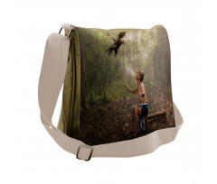 Forest Birds Eco Messenger Bag