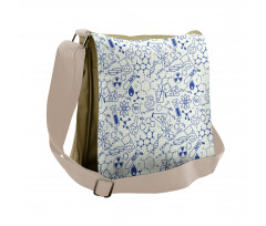 Geometry Chemistry Theme Messenger Bag