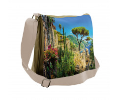 Village Trees Blossoms Messenger Bag