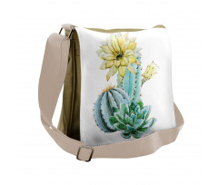 Plant Spikes Cactus Messenger Bag