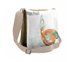 Sketchy Diwali Messenger Bag