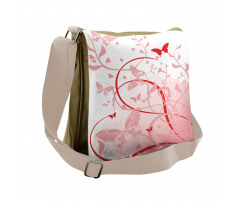 Swirls Lines Messenger Bag