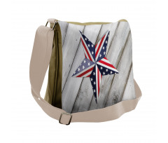 Star US Flag Messenger Bag