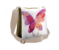 Butterfly with Wings Messenger Bag