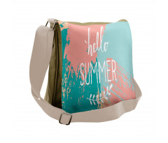 Hello Summer Lettering Messenger Bag