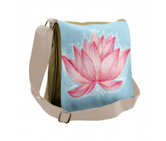 Gardening Lotus Flower Messenger Bag