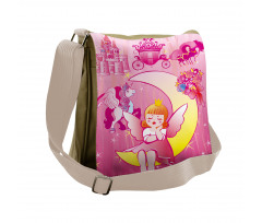 Moon Unicorn Castle Messenger Bag