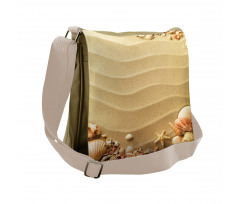 Sand with Sea Shells Messenger Bag