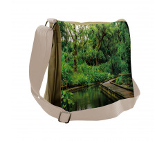 Wild Exotic Forest Pier Messenger Bag