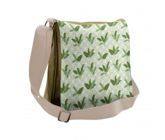 Palm Leaves Geometric Messenger Bag