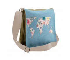 World Continents Messenger Bag