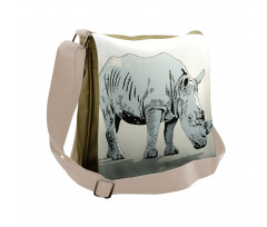 Rhinoceros Art Messenger Bag