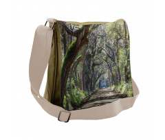 Road in Forest Carolina Messenger Bag