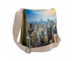 Aerial View New York City Messenger Bag