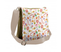 Yummy Candies Cakes Messenger Bag