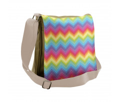 Colorful Vivid Chevron Messenger Bag