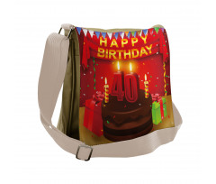 Party Set up and Cake Messenger Bag