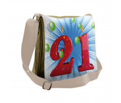 Abstract Balloons Messenger Bag