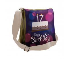 17 Party Cake Messenger Bag