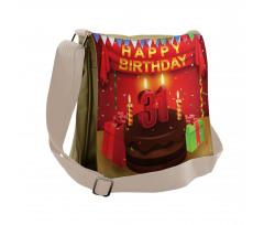 Cake Birthday Messenger Bag