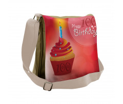 100 Old Cupcake Messenger Bag