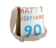 Happy 90th Birthday Messenger Bag