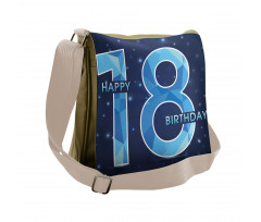 Galaxy Star Birthday Messenger Bag