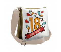 Eighteenth Birthday Messenger Bag
