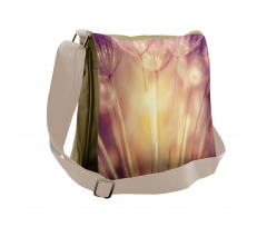 Dandelion Petals Spring Messenger Bag