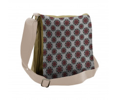 Moroccan Flower Rose Messenger Bag