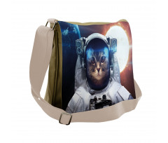 Kitty in Galaxy Dust Messenger Bag